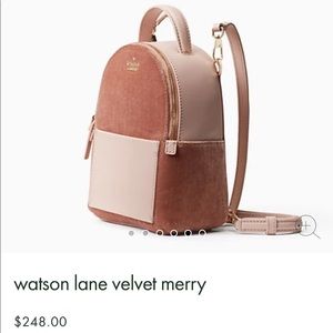 Velvet Watson Lane Mini Backpack Kate Spade